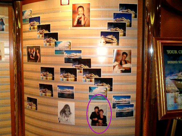 Pictures of people. Lesbian couple circled. Click to display the image.