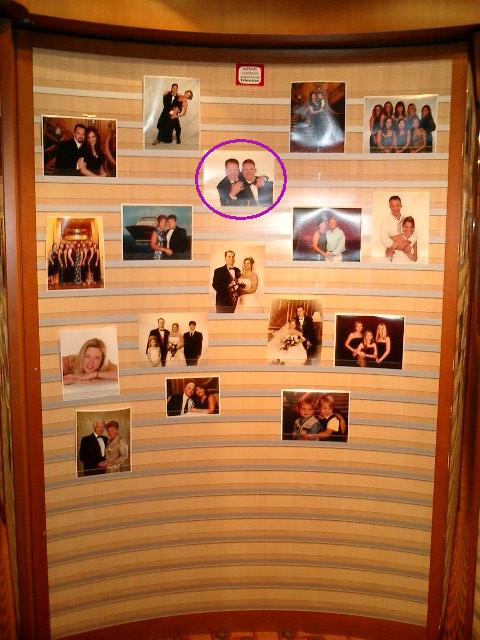 Pictures of people. Gay couple circled. Click to display the image.