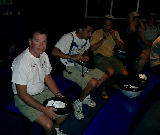 Steve prepares for the Segway tour.