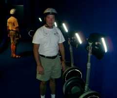 Steve puts on his dorkiest expression before we board our Segways for the first time. Click to display the image.