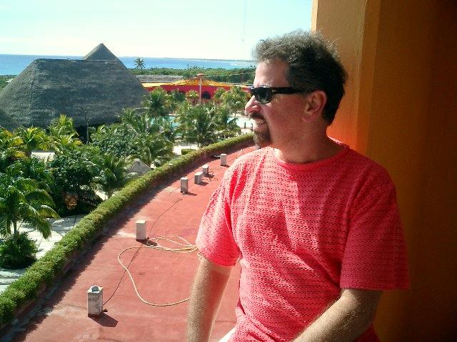 Steve enjoying the view from the tower.