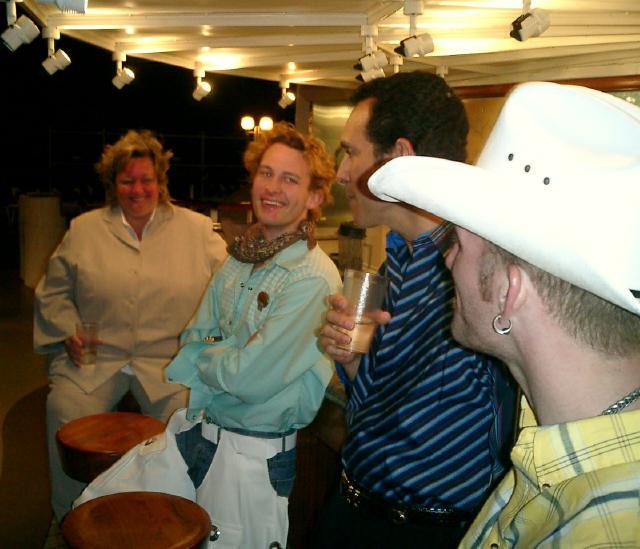 Friends of Dorothy hosted by one of the cruise staff.