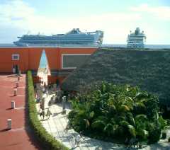 A view from the tower at Costa Maya. Click to display the image.