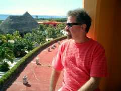 Steve enjoying the view from the tower. Click to display the image.