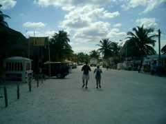 In the small town of Costa Maya. Click to display the image.