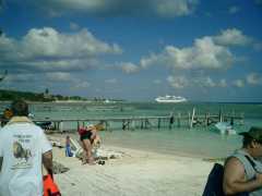 There's the ship in the distance. Click to display the image.