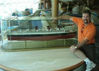Steve with a ship model.